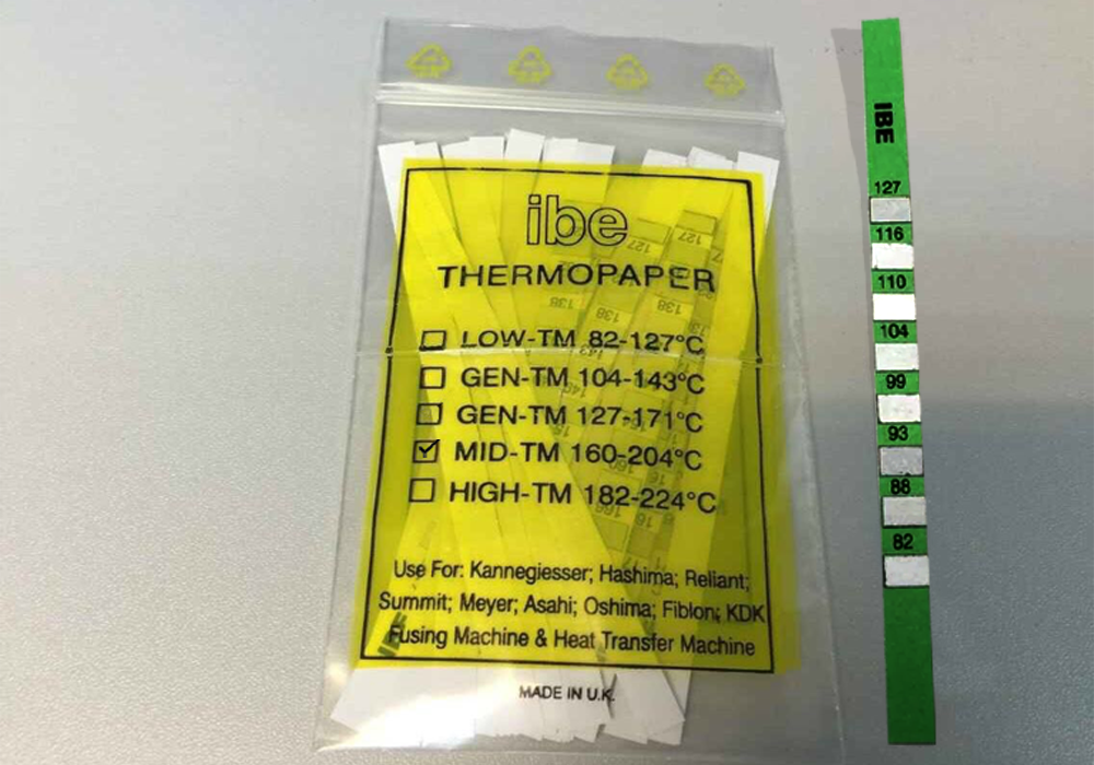 Giấy đo nhiệt độ IBE 82 - 127 độ C Thermopaper